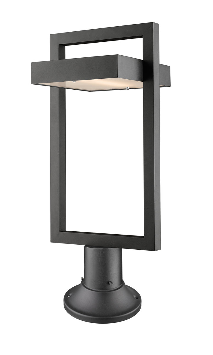 Z-Lite Lighting 566PHBR-553PM-BK-LED Modern Luttrel Outdoor Black