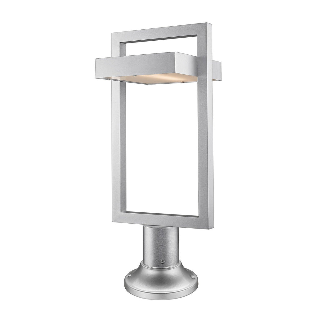 Z-Lite Lighting 566PHBR-553PM-SL-LED Modern Luttrel Outdoor Silver