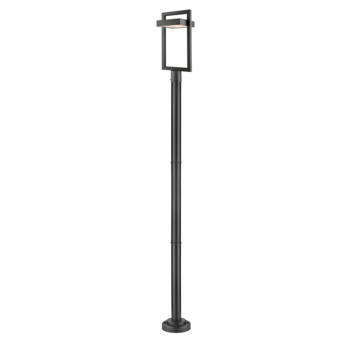Z-Lite Lighting 566PHBR-567P-BK-LED Modern Luttrel Outdoor Black
