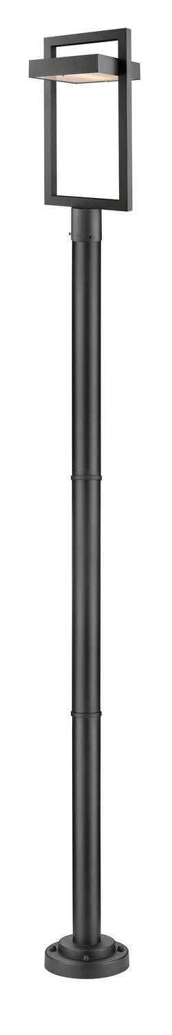Z-Lite Lighting 566PHBR-567P-BK-LED Modern Luttrel Outdoor Black