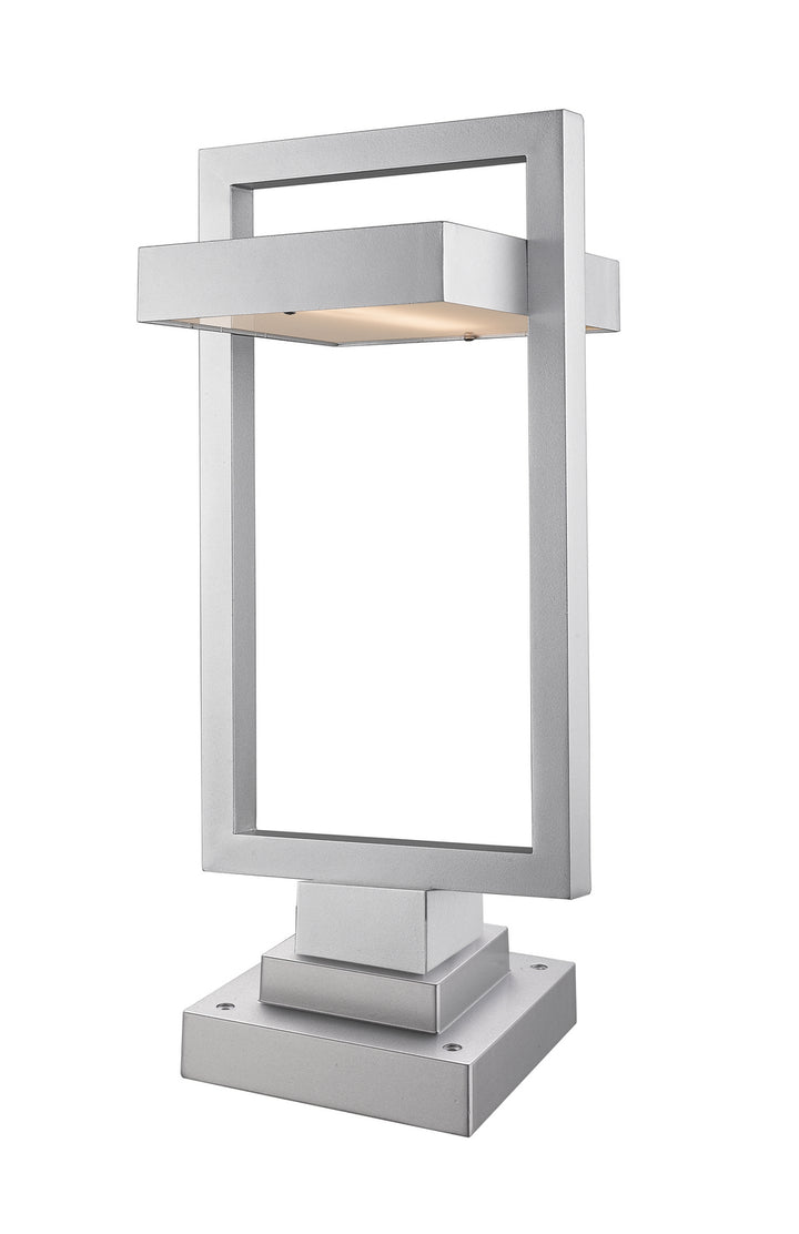Z-Lite Lighting 566PHBS-SQPM-SL-LED Modern Luttrel Outdoor Silver