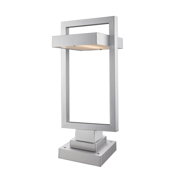 Z-Lite Lighting 566PHBS-SQPM-SL-LED Modern Luttrel Outdoor Silver