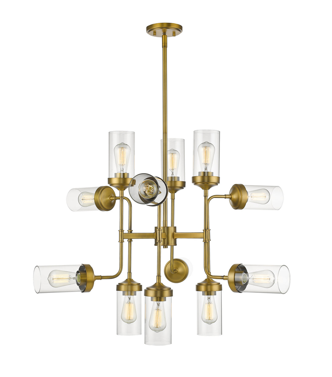 Z-Lite Calliope 617-12FB Pendant Light - Foundry Brass