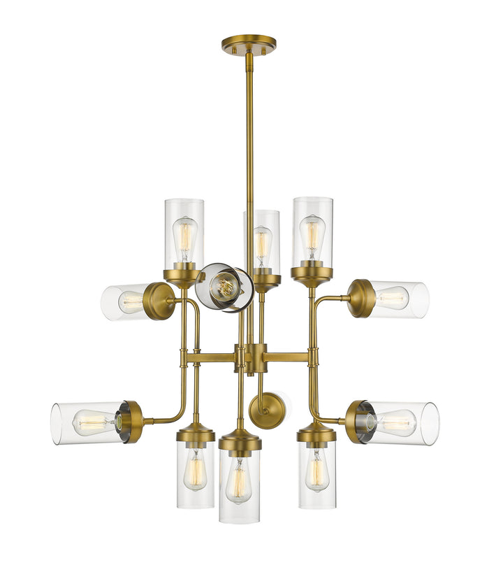 Z-Lite Calliope 617-12FB Pendant Light - Foundry Brass