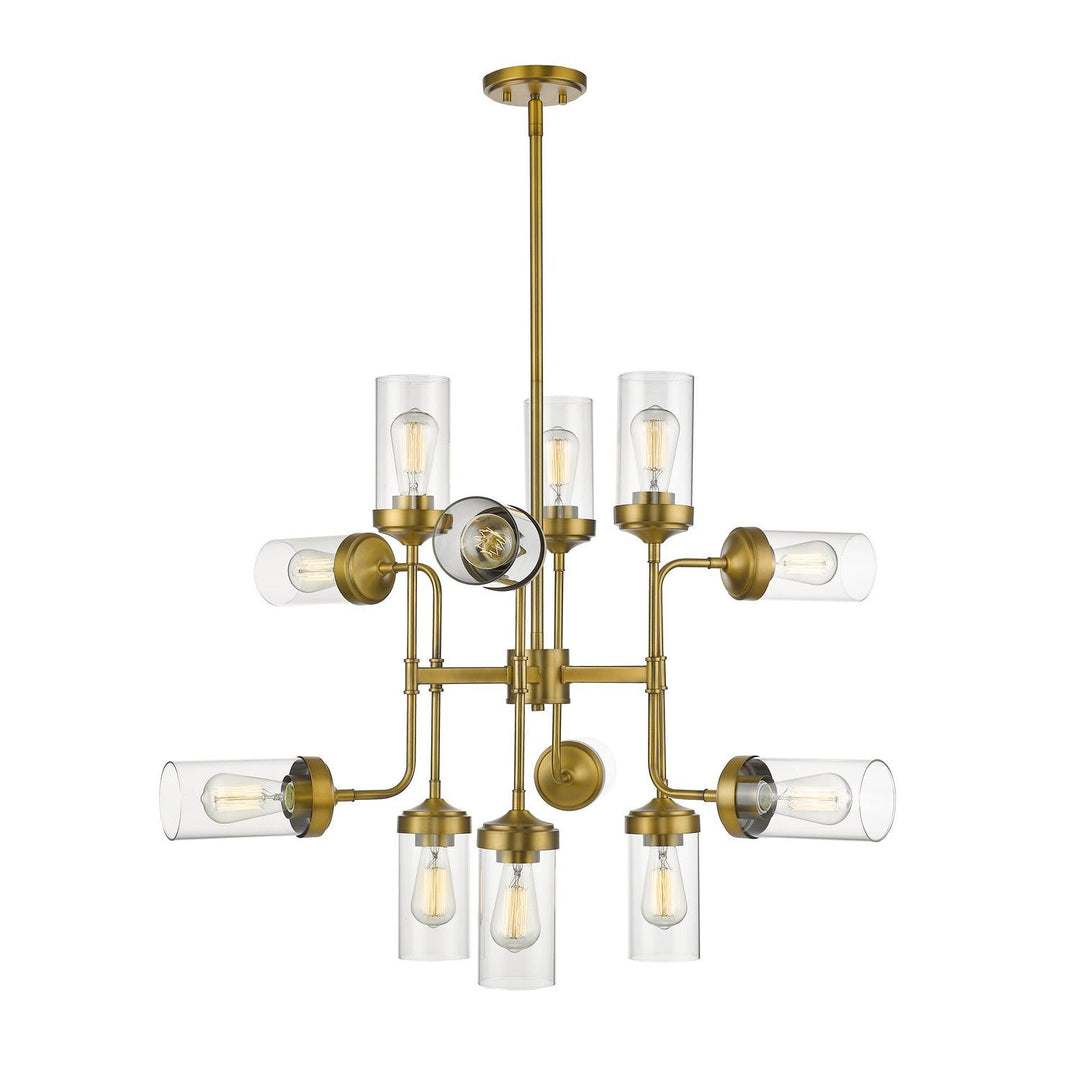 Z-Lite Calliope 617-12FB Pendant Light - Foundry Brass