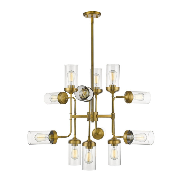 Z-Lite Calliope 617-12FB Pendant Light - Foundry Brass