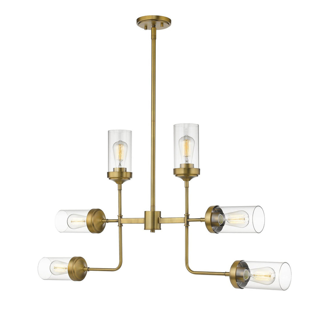 Z-Lite Calliope 617-6FB Pendant Light - Foundry Brass