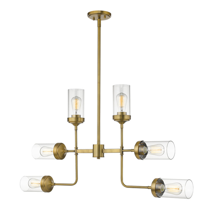 Z-Lite Calliope 617-6FB Pendant Light - Foundry Brass