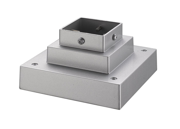 Z-Lite Lighting SQPM-SL  Pier Mounts Outdoor Silver
