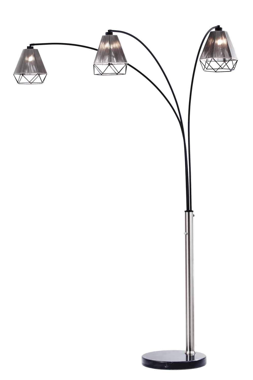 Nova Lighting 2311057  One Light Arc Lamp Lamp Black