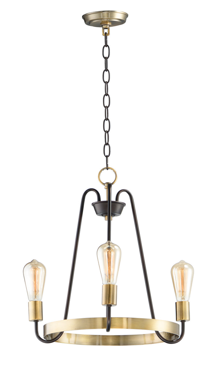 Maxim Haven 11733OIAB Chandelier Light - Oil Rubbed Bronze / Antique Brass