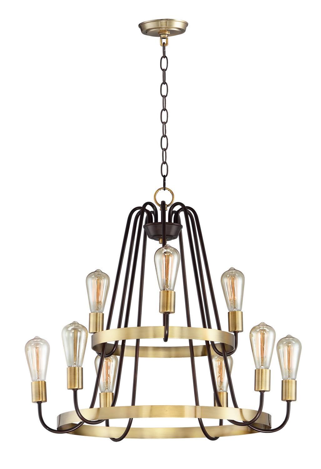 Maxim Haven 11737OIAB Chandelier Light - Oil Rubbed Bronze / Antique Brass