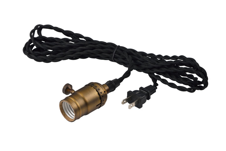 Maxim Lighting 12120BKAB  Early Electric Utility Light Black / Antique Brass