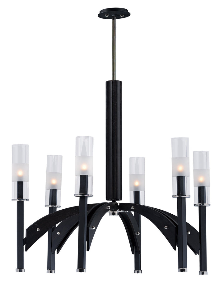 Maxim Merge 39516CLBKWE Chandelier Light - Black / Wenge