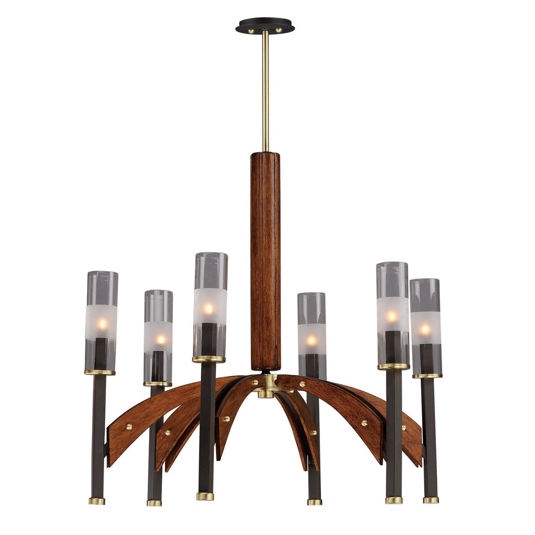Maxim Merge 39516CLBZAP Chandelier Light - Bronze / Antique Pecan