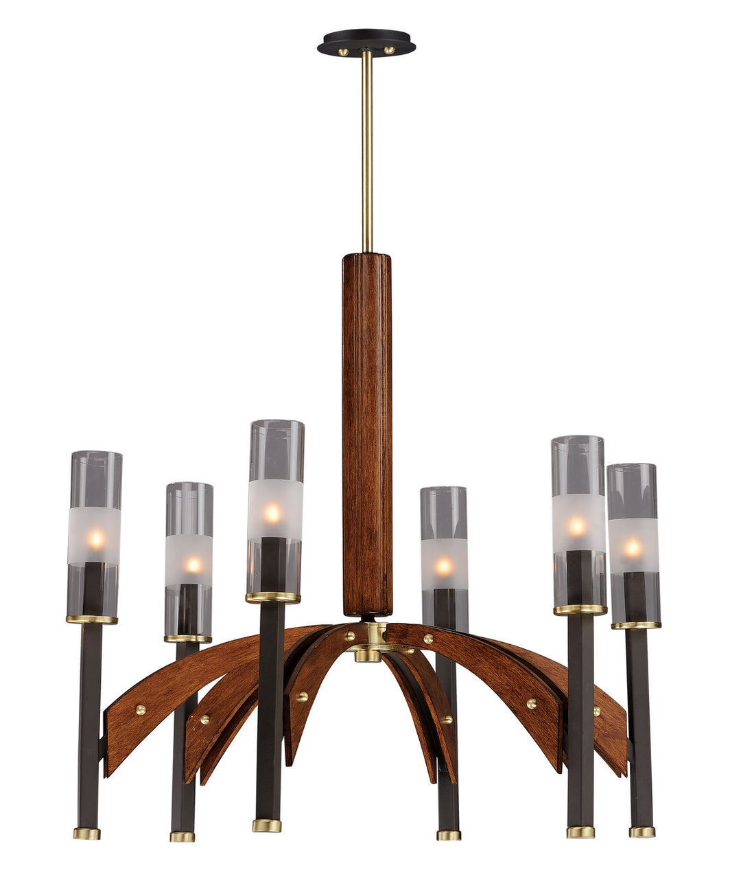 Maxim Merge 39516CLBZAP Chandelier Light - Bronze / Antique Pecan