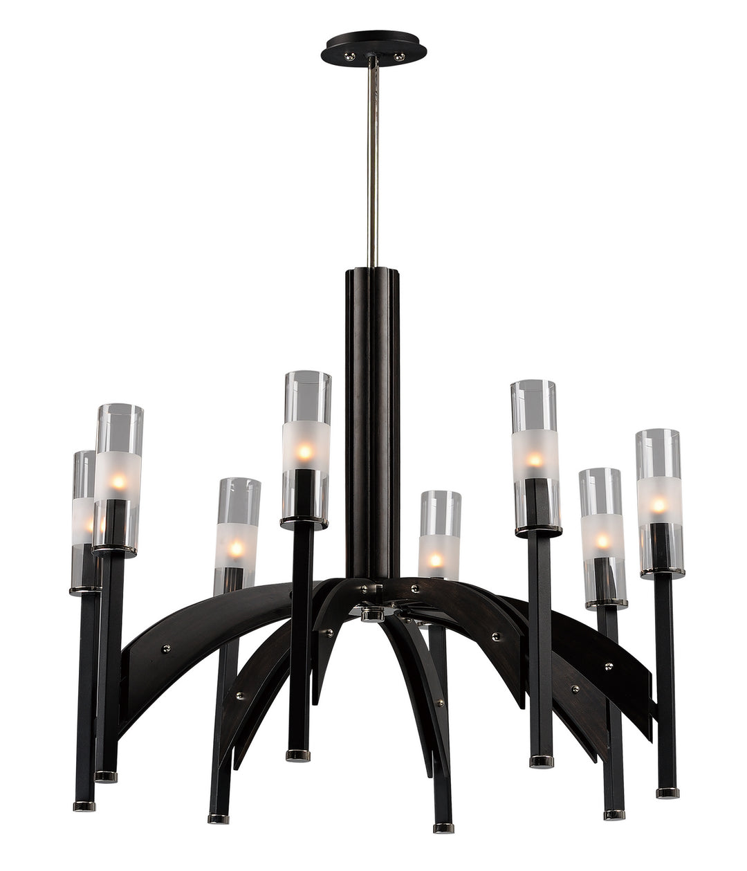 Maxim Merge 39518CLBKWE Chandelier Light - Black / Wenge