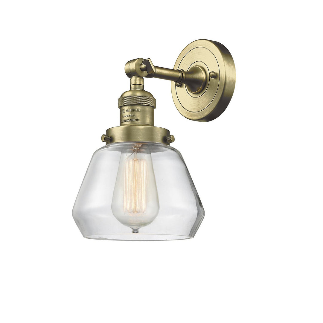 Innovations Franklin Restoration 203-AB-G172 Wall Sconce Light - Antique Brass
