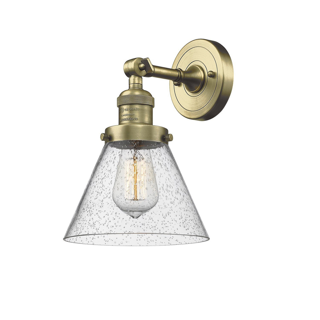Innovations Franklin Restoration 203-AB-G44 Wall Sconce Light - Antique Brass