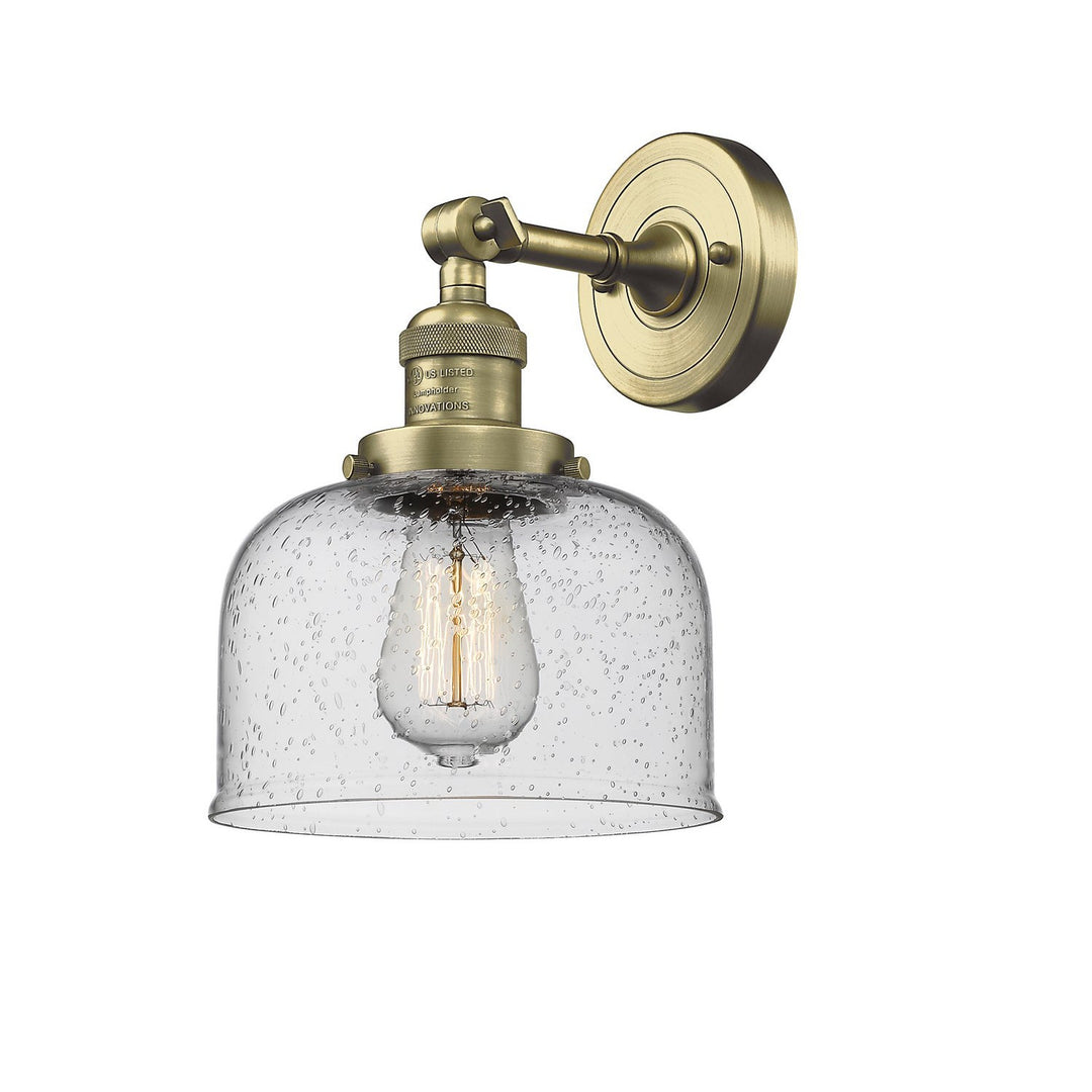 Innovations Franklin Restoration 203-AB-G74 Wall Sconce Light - Antique Brass