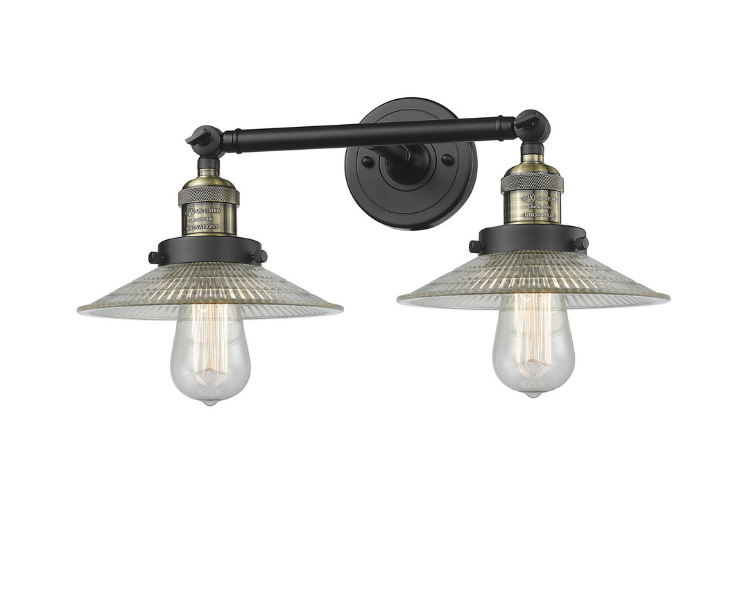 Innovations Franklin Restoration 208-BAB-G2 Bath Vanity Light 18 in. wide - Black Antique Brass
