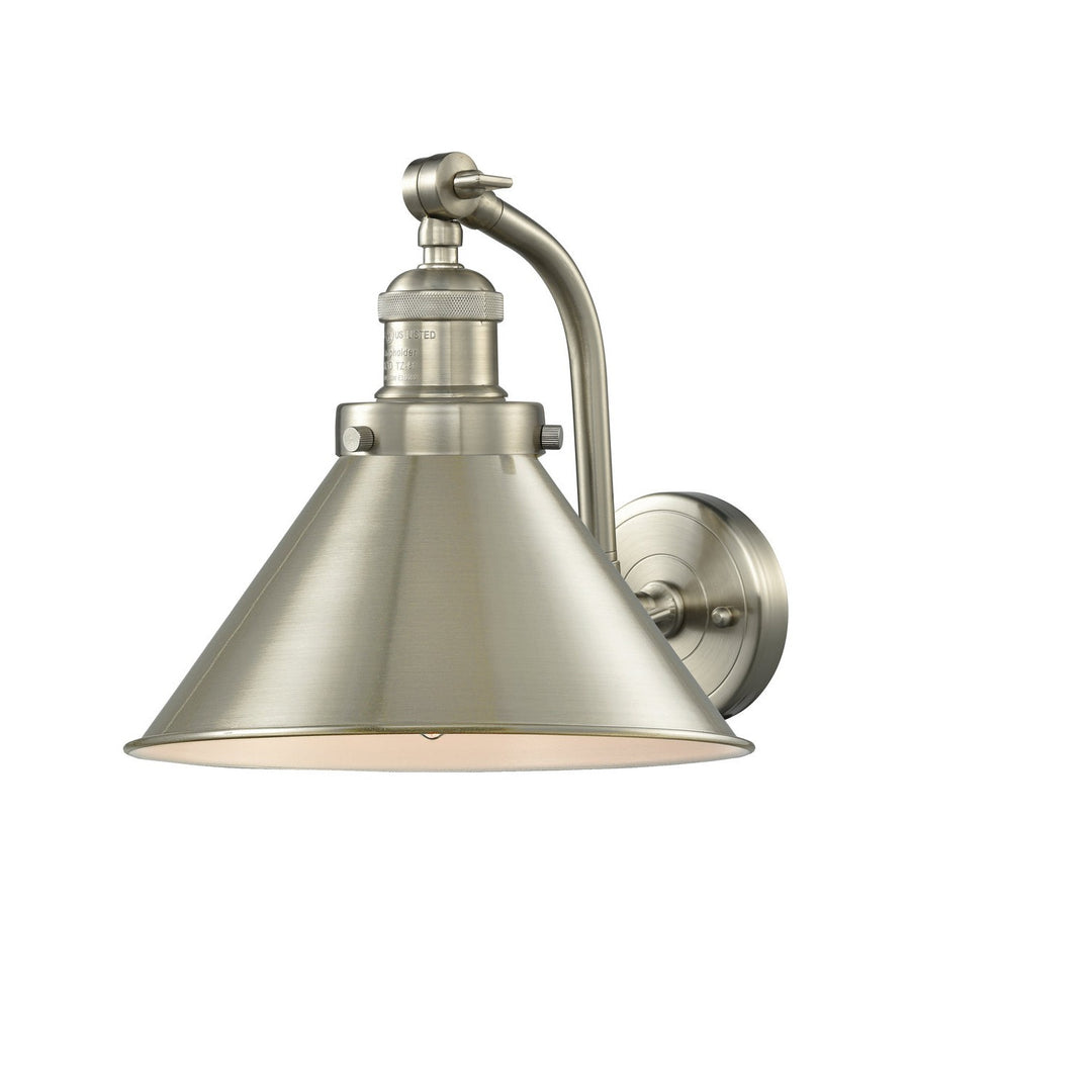 Innovations Briarcliff 515-1W-SN-M10 Wall Sconce Light - Brushed Satin Nickel