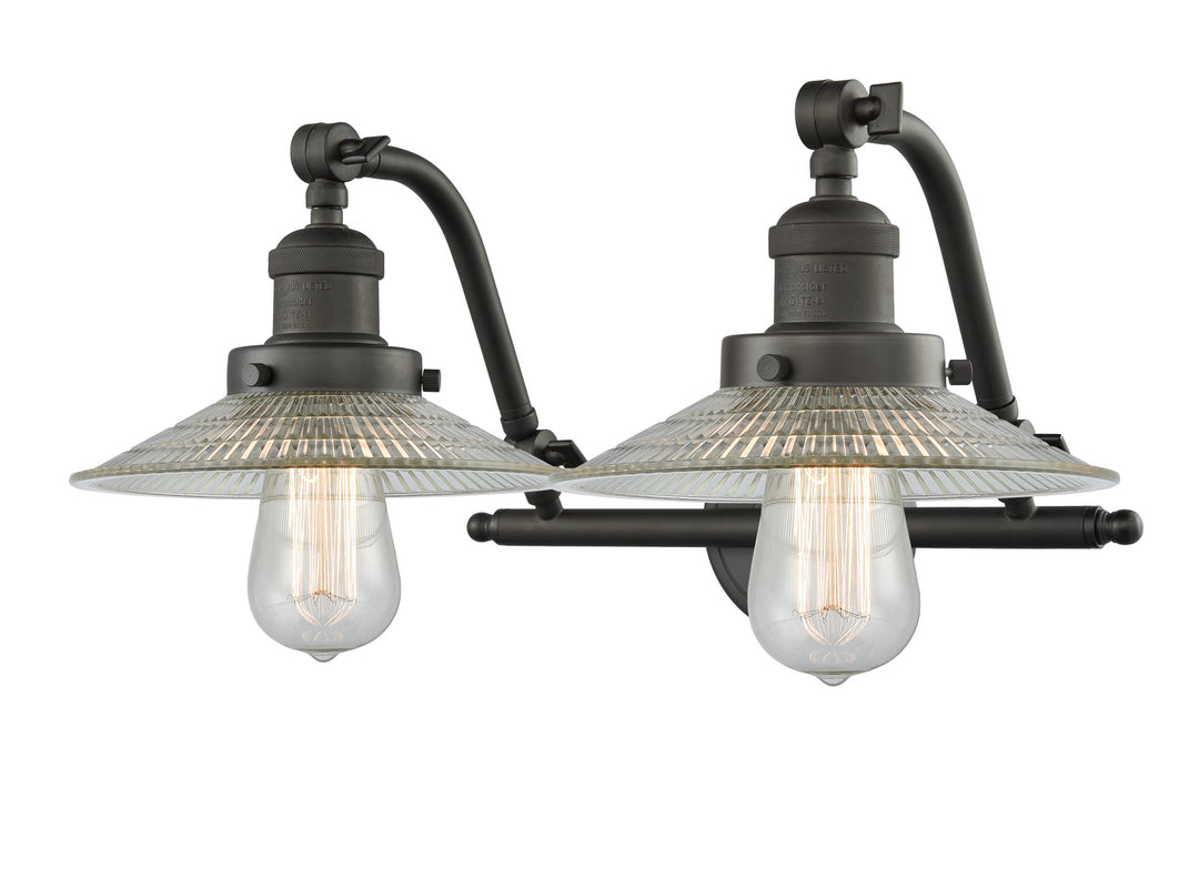 Innovations Franklin Restoration 515-2W-OB-G2 Bath Vanity Light 19 in. wide - Oil Rubbed Bronze
