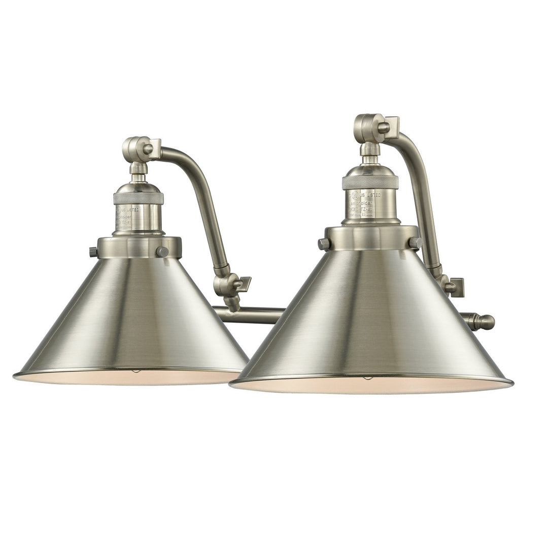 Innovations Briarcliff 515-2W-SN-M10 Bath Vanity Light 18 in. wide - Brushed Satin Nickel