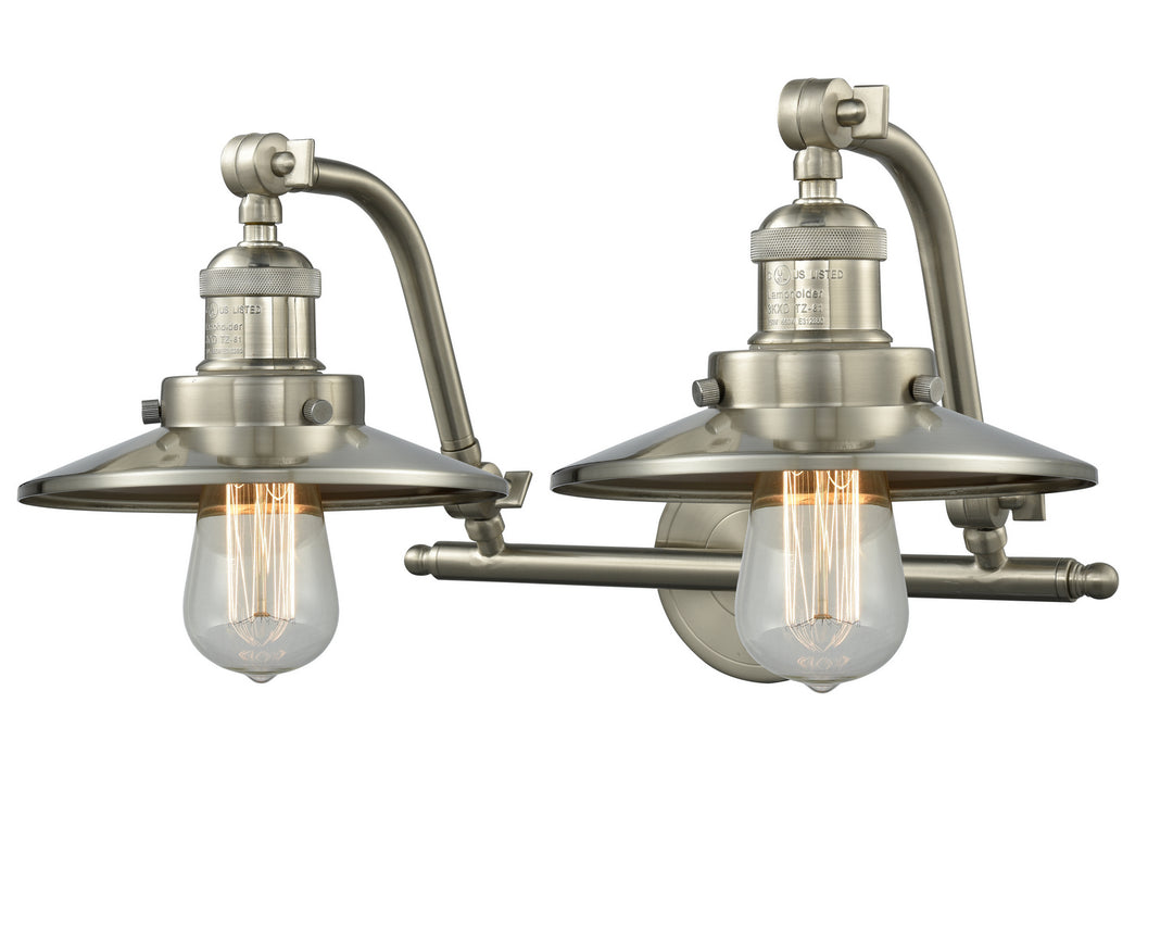 Innovations Franklin Restoration 515-2W-SN-M2 Bath Vanity Light 18 in. wide - Brushed Satin Nickel