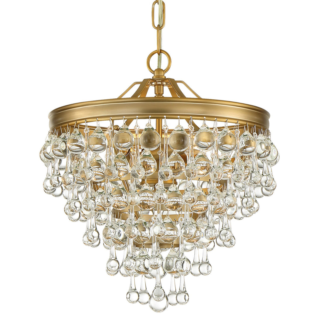 Crystorama Calypso 130-VG Pendant Light - Vibrant Gold