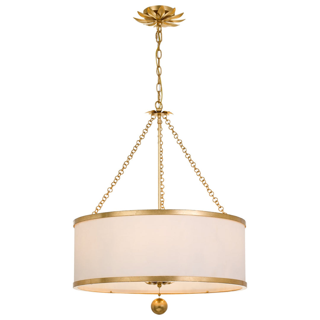 Crystorama Broche 518-GA Chandelier Light - Antique Gold