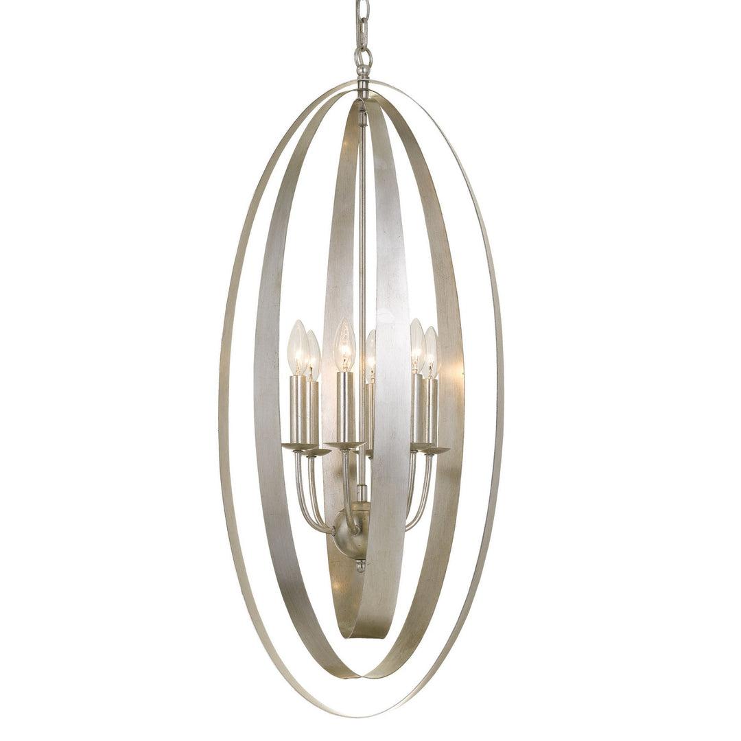 Crystorama Lighting 597-SA Luna  Antique Silver