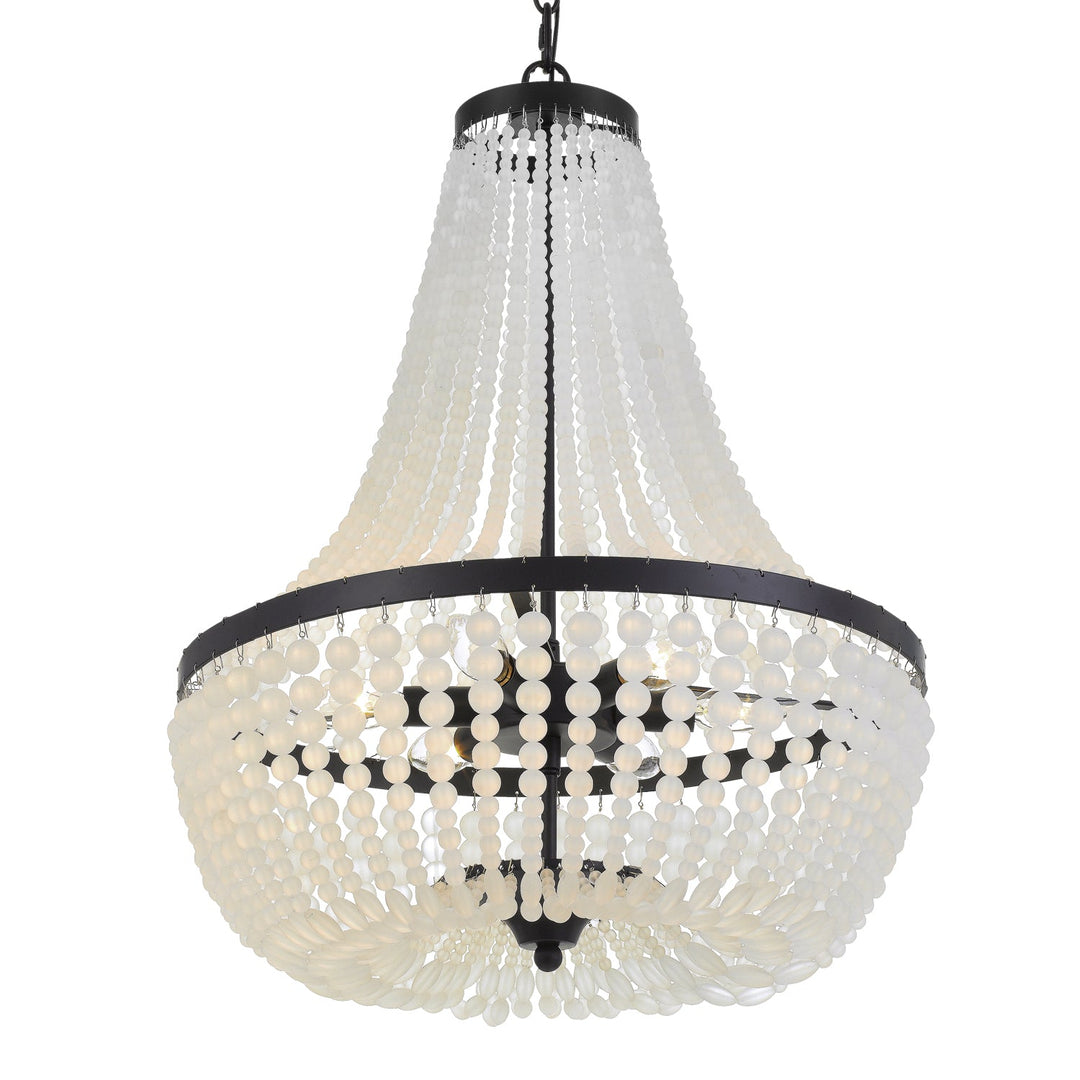 Crystorama Rylee 608-MK Chandelier Light - Matte Black