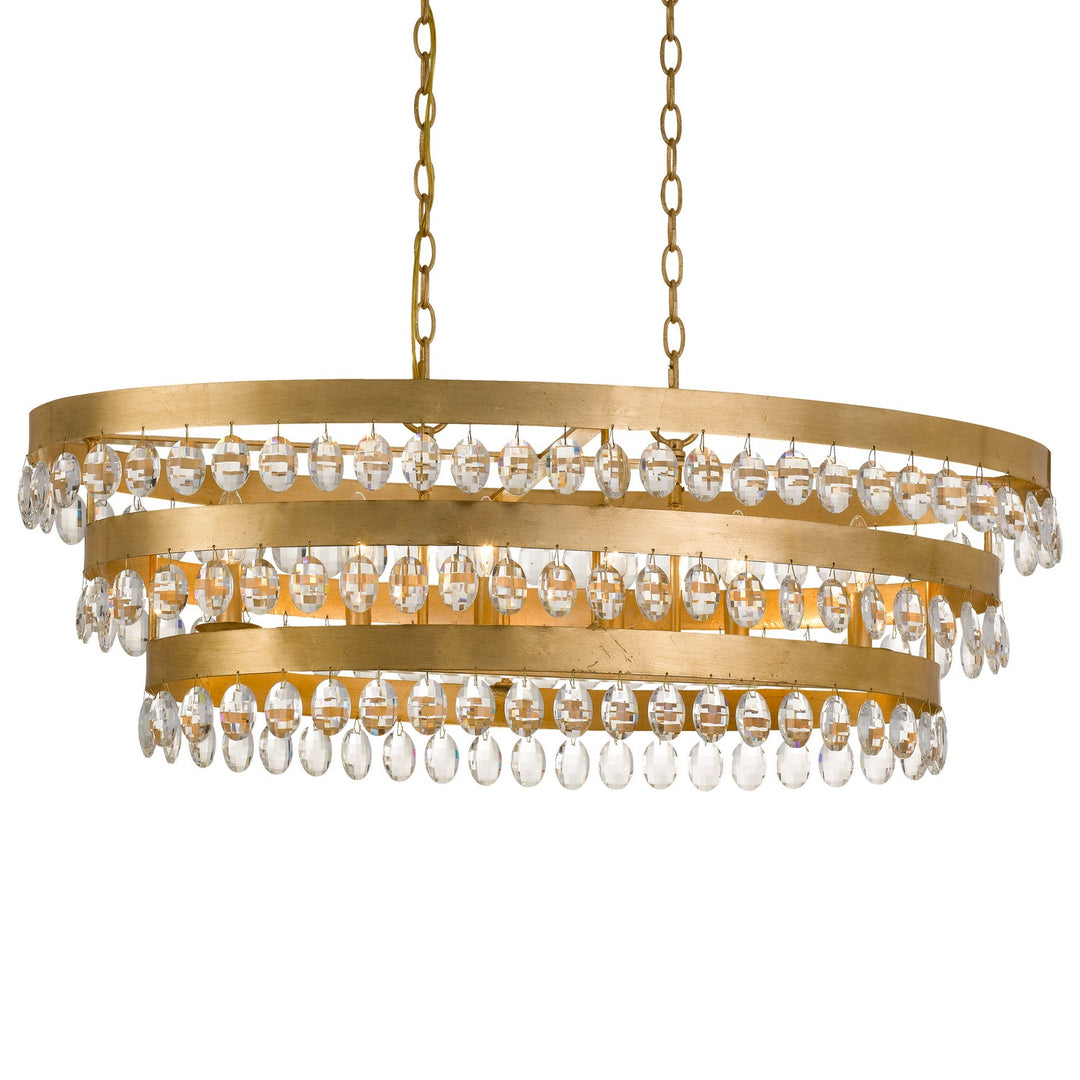 Crystorama Lighting 6107-GA Perla  Antique Gold