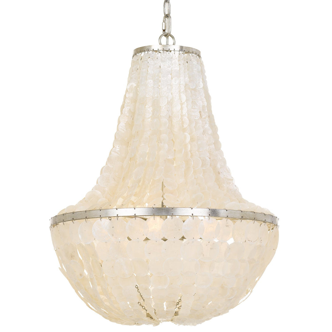 Crystorama Brielle BRI-3006-SA Chandelier Light - Antique Silver