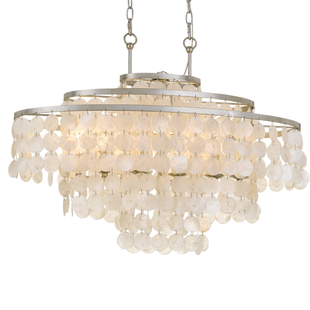 Crystorama Lighting BRI-3009-SA Brielle  Antique Silver