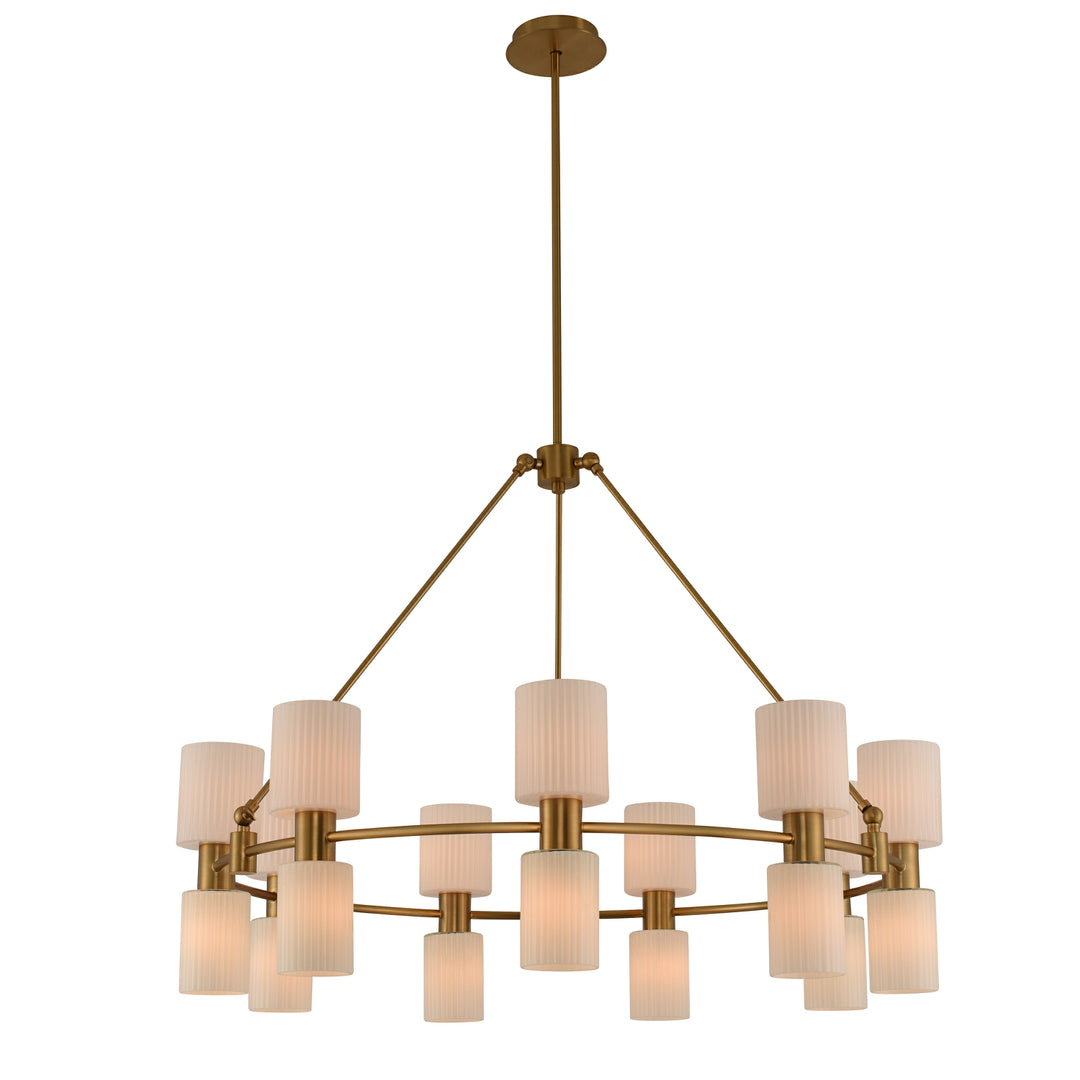 Kalco Harlowe 308471WB Chandelier Light - Winter Brass