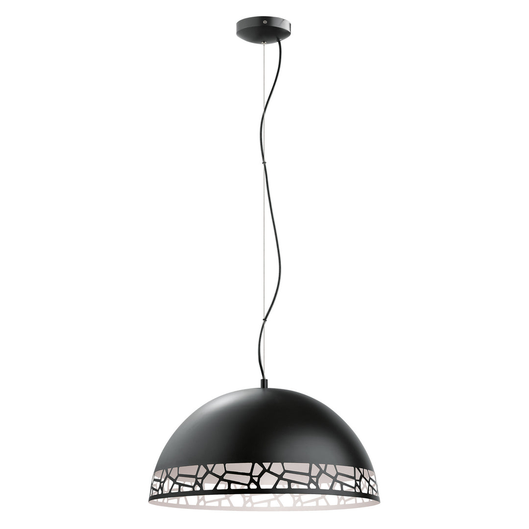 Eglo Savignano 97442A Pendant Light - Matte Black & White