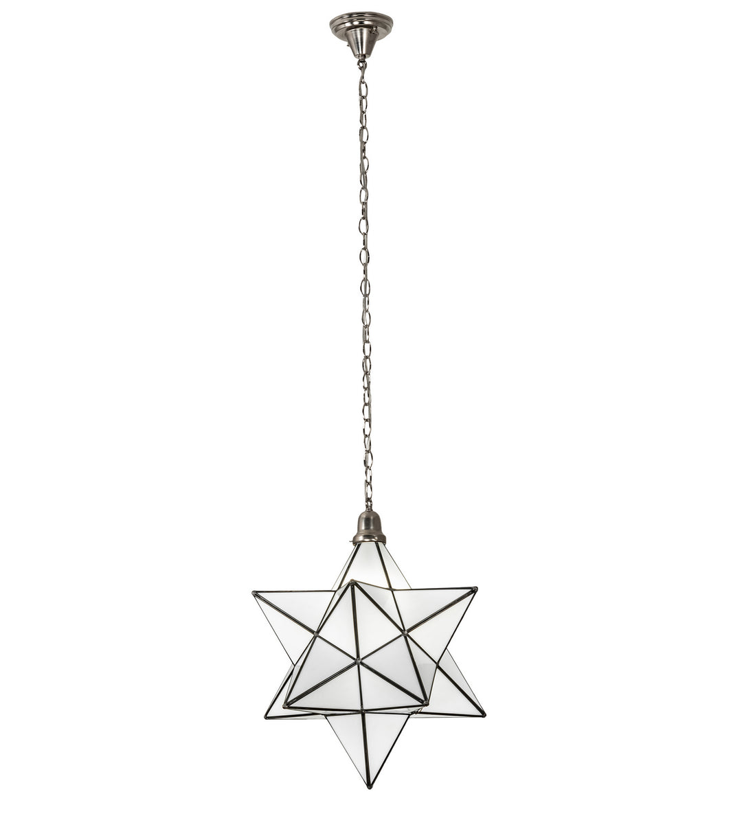 Meyda Tiffany Moravian Star 162855 Pendant Light - Brushed Nickel