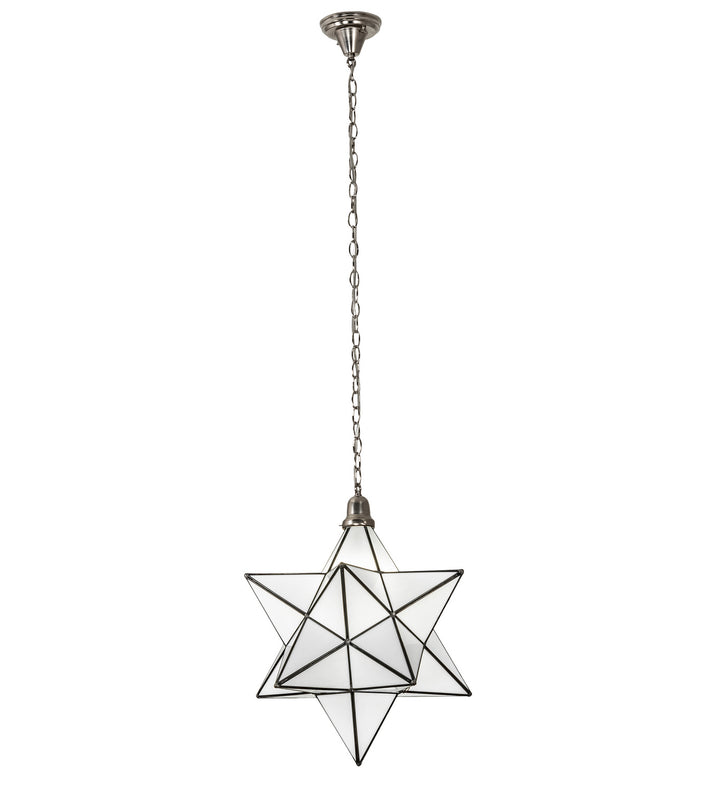 Meyda Tiffany Moravian Star 162855 Pendant Light - Brushed Nickel