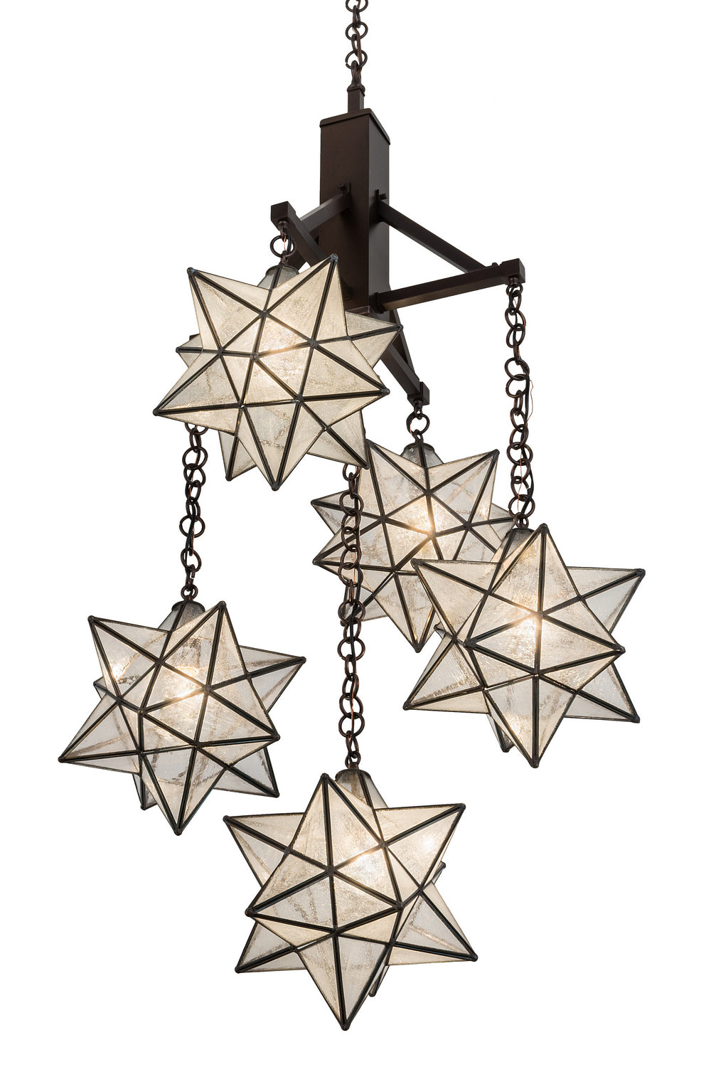 Meyda Tiffany Moravian Star 171780 Chandelier Light - Mahogany Bronze