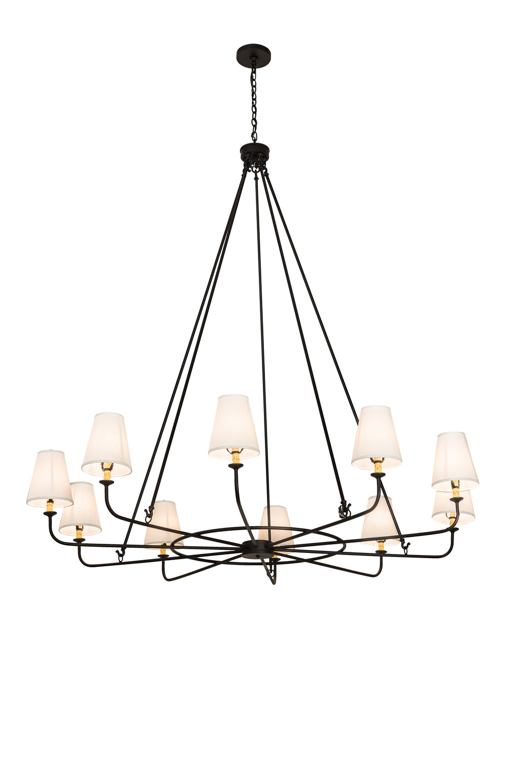 Meyda Tiffany Brach Ring 196031 Chandelier Light - Nickel