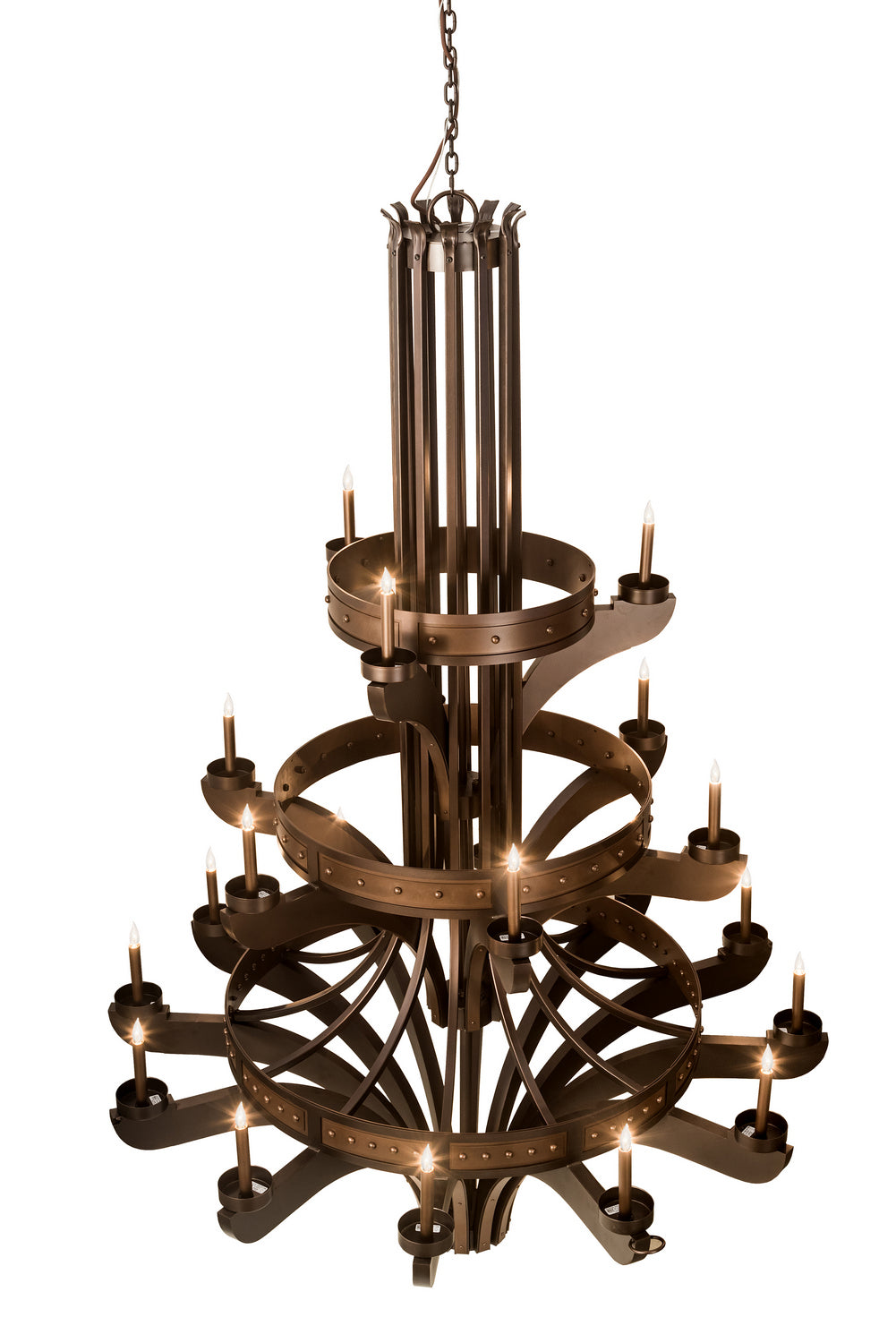 Meyda Tiffany Castilla 196460 Chandelier Light - Mahogany Bronze