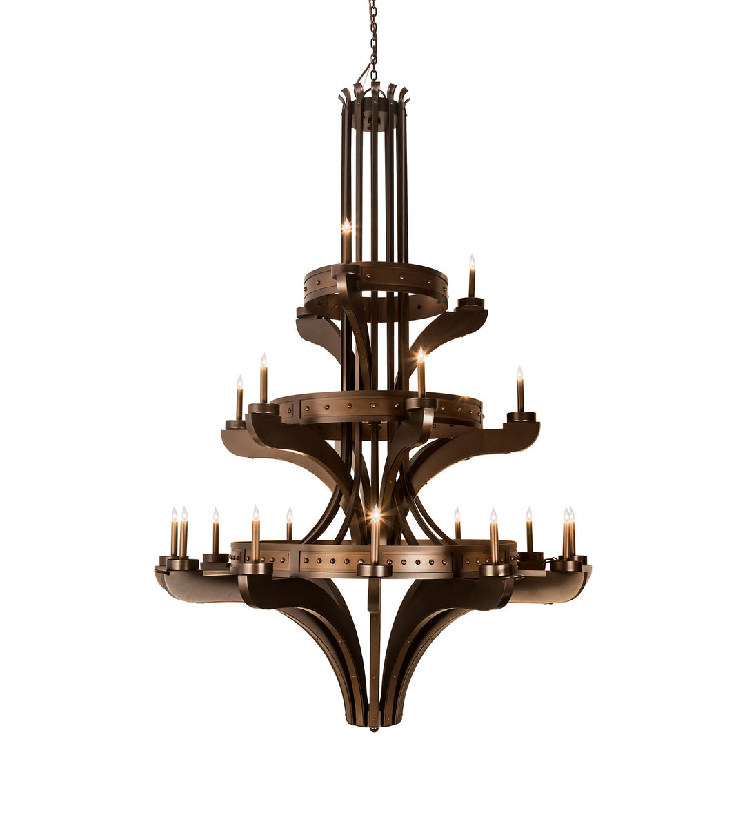 Meyda Tiffany Castilla 196460 Chandelier Light - Mahogany Bronze