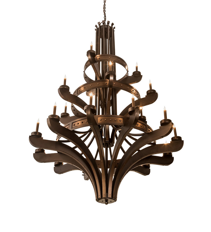 Meyda Tiffany Castilla 196460 Chandelier Light - Mahogany Bronze