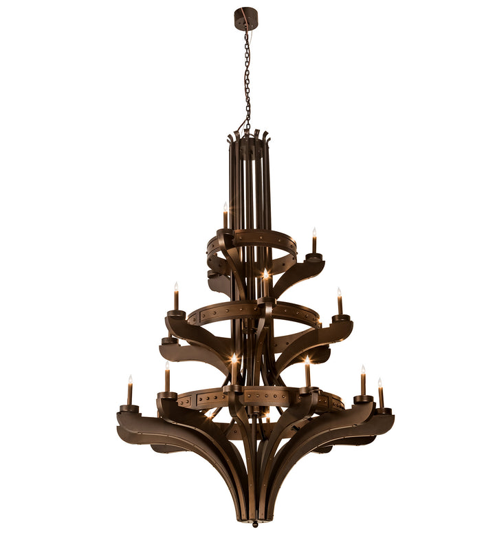 Meyda Tiffany Castilla 196460 Chandelier Light - Mahogany Bronze