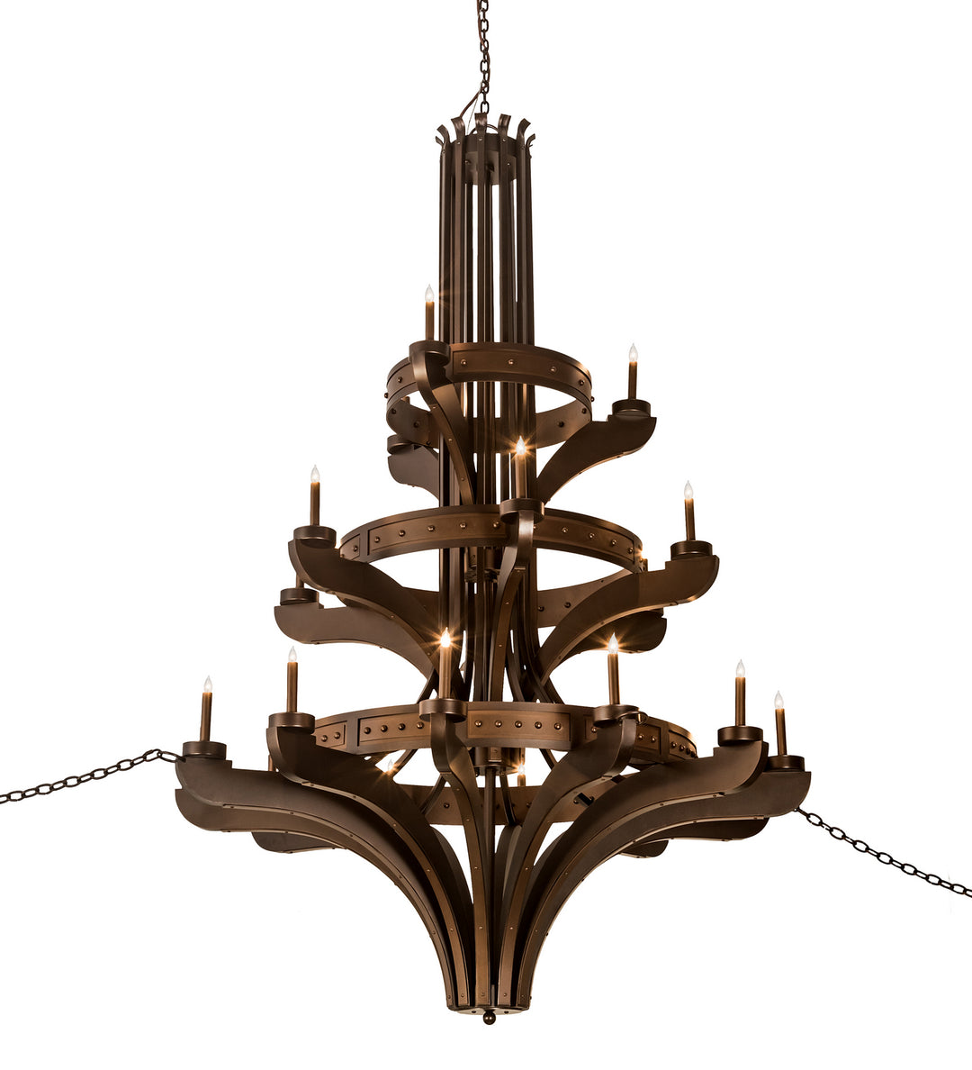 Meyda Tiffany Castilla 196460 Chandelier Light - Mahogany Bronze