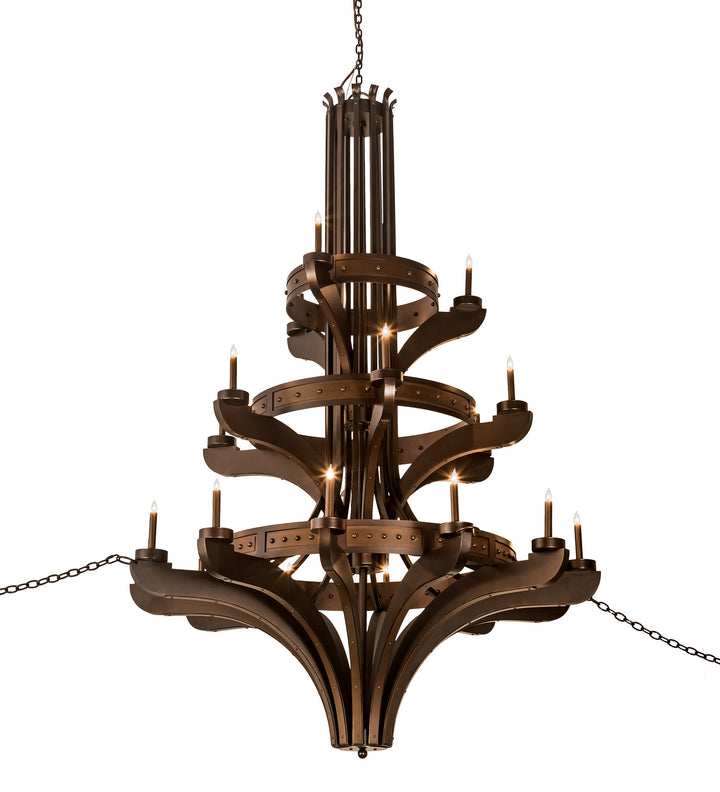 Meyda Tiffany Castilla 196460 Chandelier Light - Mahogany Bronze