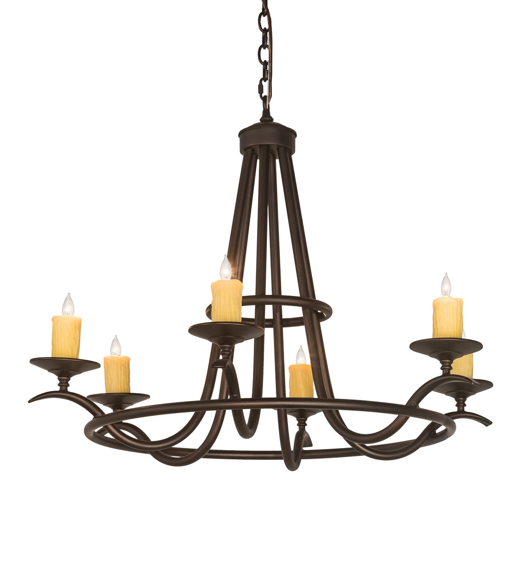 Meyda Tiffany Octavia 196944 Chandelier Light - Mahogany Bronze