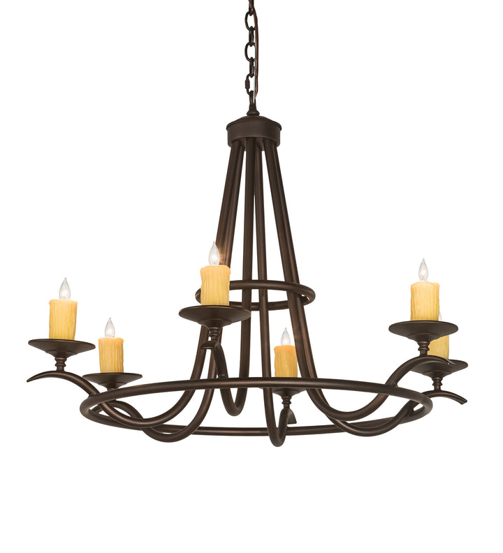 Meyda Tiffany Octavia 196944 Chandelier Light - Mahogany Bronze